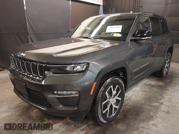 2024 Jeep Grand Cherokee Limited with VIN 1C4RJHBG5RC258264, listed as a IAAI auction lot 42053109 with Not provided miles and . Bid and sale history available at DreamBid. Image 23.