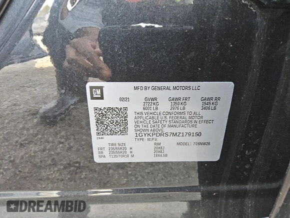 2021 Cadillac XT6 Premium Luxury z VIN 1GYKPDRS7MZ179150, wystawiony jako Copart lot #44894625 z przebiegiem 48 869 mil mil oraz Czysty tytuł • Clean title. Historia ofert i sprzedaży dostępna na DreamBid. Obrazek 13.