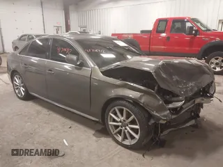 2014 Audi A4 Premium Plus with VIN WAUFFAFL1EN004940, listed as a IAAI auction lot 41706912 with 72,527 mi miles. Bid and sale history available at carsss.com. Image 1.