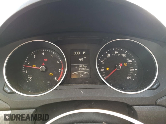 2016 Volkswagen Jetta Sedan 1.4T SE with VIN 3VWD67AJ4GM227955, listed as a Copart auction lot 46251925 with 137,209 mi miles and Salvage Title. Bid and sale history available at carsss.com. Image 9.