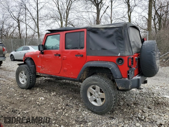2010 Jeep Wrangler Unlimited Rubicon with VIN 1J4BA6H17AL109880, listed as a Copart auction lot 44205455 with 95,781 mi miles and Salvage title. Bid and sale history available at DreamBid. Image 2.
