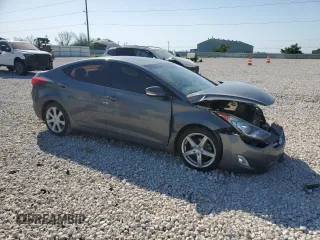 2013 Hyundai Elantra Limited with VIN 5NPDH4AE7DH202368, listed as a Copart auction lot 52707695 with 105,956 mi miles and Salvage Title. Bid and sale history available at DreamBid. Image 4.