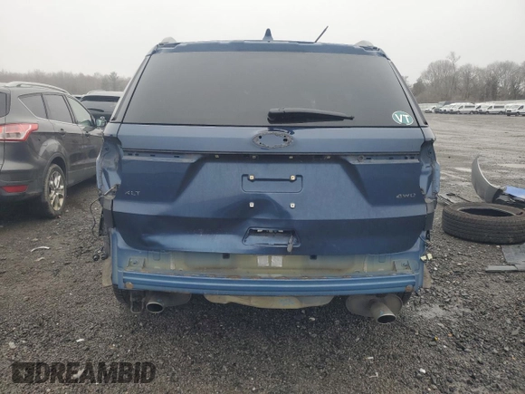2017 Ford Explorer XLT with VIN 1FM5K8D85HGD32724, listed as a Copart auction lot 49831835 with 109,629 mi miles and Salvage Title. Bid and sale history available at DreamBid. Image 6.