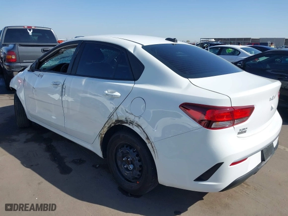 2023 Kia Rio S with VIN 3KPA24AD6PE599186, listed as a IAAI auction lot 41720658 with 30,153 mi miles. Bid and sale history available at carsss.com. Image 3.