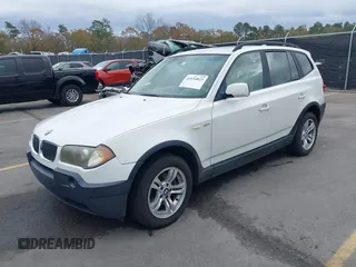 2004 BMW X3 3.0i with VIN WBXPA93484WC30585, listed as a IAAI auction lot 41034823 with 114,676 mi miles. Bid and sale history available at carsss.com. Image 17.