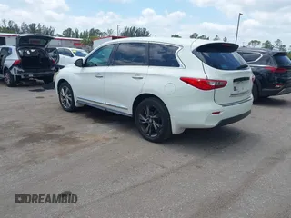 2013 Infiniti JX35 with VIN 5N1AL0MN3DC315618, listed as a IAAI auction lot 42107516 with 178,518 mi miles and . Bid and sale history available at DreamBid. Image 3.