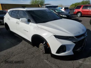 2019 Chevrolet Blazer RS z VIN 3GNKBJRSXKS661583, wystawiony jako Copart lot #87083394 z przebiegiem 276 506 mil mil oraz Szkody całkowita. Historia ofert i sprzedaży dostępna na DreamBid. Obrazek 4.