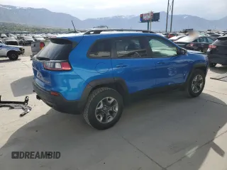 2019 Jeep Cherokee Trailhawk z VIN 1C4PJMBX5KD122328, wystawiony jako Copart lot #54066865 z przebiegiem 59 924 mil mil oraz Szkoda całkowita • Salvage title. Historia ofert i sprzedaży dostępna na DreamBid. Obrazek 3.