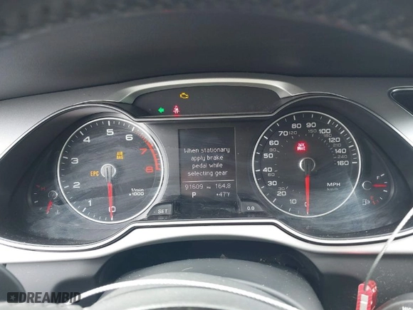 2015 Audi A4 Premium Plus with VIN WAUFFAFLXFN033757, listed as a IAAI auction lot 41854855 with 91,609 mi miles. Bid and sale history available at carsss.com. Image 7.