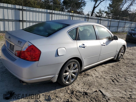 2007 Infiniti M35 with VIN JNKAY01E77M302717, listed as a Copart auction lot 46641524 with 182,544 mi miles and Salvage Title. Bid and sale history available at carsss.com. Image 3.