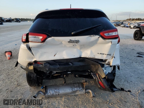 2017 Jeep Cherokee Limited with VIN 1C4PJLDS7HW507592, listed as a Copart auction lot 74676654 with 90,653 mi miles and Salvage Title. Bid and sale history available at DreamBid. Image 6.