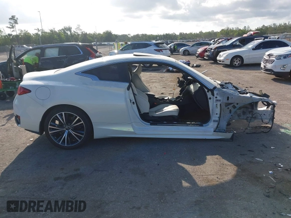 2020 Infiniti Q60 Luxe with VIN JN1EV7EK2LM340471, listed as a IAAI auction lot 42452406 with Not provided miles and . Bid and sale history available at DreamBid. Image 13.