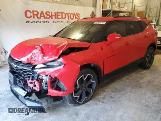 2019 Chevrolet Blazer RS with VIN 3GNKBJRS3KS690164, listed as a Copart auction lot 84563264 with 110,980 mi miles and Salvage Title. Bid and sale history available at DreamBid. Image 1.