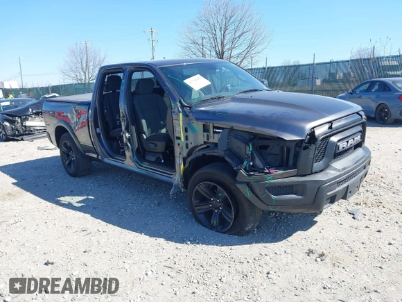 2021 Ram 1500 Classic Warlock with VIN 1C6RR7GT4MS566444, listed as a IAAI auction lot 41744989 with 57,760 mi miles. Bid and sale history available at carsss.com. Image 1.