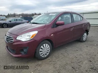 2018 Mitsubishi Mirage G4 ES with VIN ML32F3FJ5JHF12399, listed as a Copart auction lot 51033915 with 92,534 mi miles and Salvage Title. Bid and sale history available at carsss.com. Image 1.