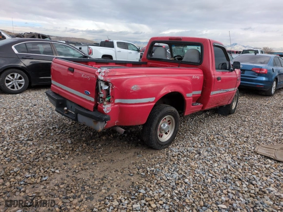 1996 Ford Ranger XL with VIN 1FTCR10A4TPA48453, listed as a Copart auction lot 45501335 with 159,684 mi miles and Salvage Title. Bid and sale history available at carsss.com. Image 3.