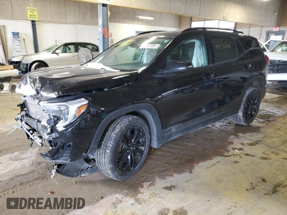 2020 GMC Terrain SLE with VIN 3GKALTEV9LL159094, listed as a Copart auction lot 45492085 with 76,330 mi miles and Salvage Title. Bid and sale history available at DreamBid. Image 1.