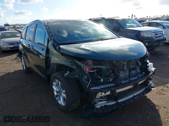 2024 Toyota Sienna XLE with VIN 5TDJSKFC7RS135935, listed as a IAAI auction lot 41409630 with 5,477 mi miles and . Bid and sale history available at DreamBid. Image 6.