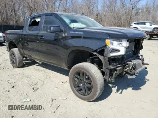 2023 Chevrolet Silverado 1500 RST with VIN 1GCUDEE83PZ316404, listed as a Copart auction lot 46036105 with 19,825 mi miles and Salvage Title. Bid and sale history available at DreamBid. Image 4.