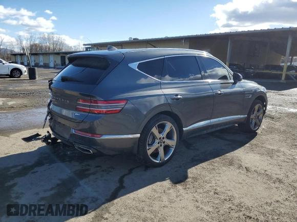 2023 Genesis GV80 z VIN KMUHBDSB5PU120430, wystawiony jako Copart lot #43413055 z przebiegiem 16 949 mil mil oraz Szkoda całkowita • Salvage title. Historia ofert i sprzedaży dostępna na DreamBid. Obrazek 3.