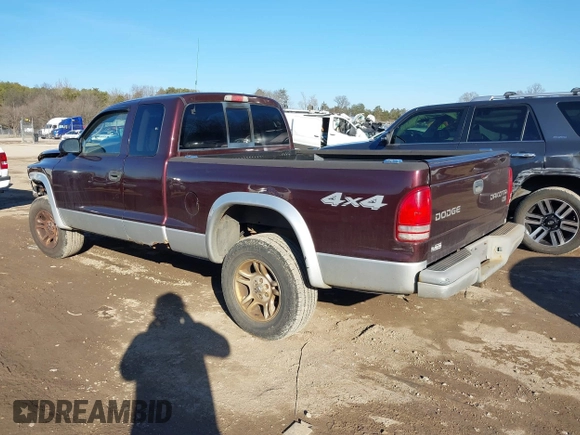 2004 Dodge Dakota SLT with VIN 1D7HG42N34S571352, listed as a IAAI auction lot 41406195 with 206,694 mi miles. Bid and sale history available at carsss.com. Image 3.
