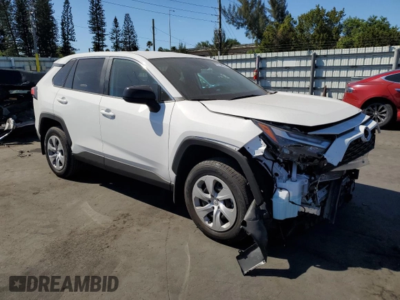 2024 Toyota RAV4 LE with VIN 2T3H1RFV9RC299215, listed as a Copart auction lot 49764535 with 7,316 mi miles and Salvage Title. Bid and sale history available at carsss.com. Image 4.