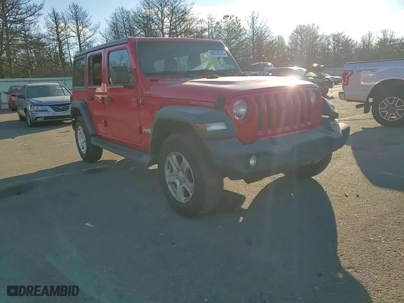 2018 Jeep Wrangler Unlimited Sport S with VIN 1C4HJXDG6JW238420, listed as a Copart auction lot 88030515 with 76,922 mi miles and Salvage Title. Bid and sale history available at carsss.com. Image 11.