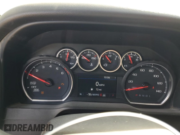 2020 Chevrolet Silverado 1500 LT Trail Boss with VIN 3GCPYFED3LG190382, listed as a Copart auction lot 50341755 with 185,993 mi miles and Salvage Title. Bid and sale history available at DreamBid. Image 9.