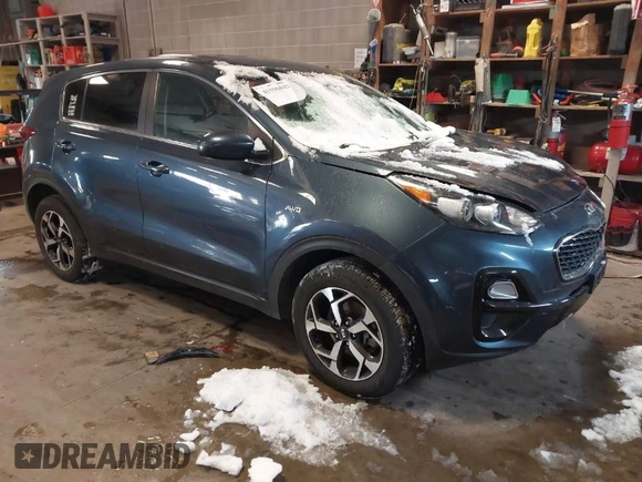 2021 Kia Sportage LX with VIN KNDPMCACXM7861454, listed as a IAAI auction lot 41596043 with 24,205 mi miles and . Bid and sale history available at carsss.com. Image 1.