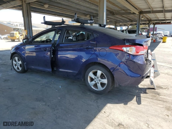 2012 Hyundai Elantra GLS with VIN 5NPDH4AE8CH072065, listed as a Copart auction lot 52552115 with 164,425 mi miles and Salvage Title. Bid and sale history available at carsss.com. Image 2.