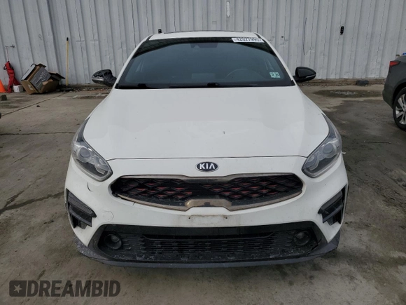 2020 Kia Forte GT-Line with VIN 3KPF34AD9LE200252, listed as a Copart auction lot 42927995 with 56,340 mi miles and Salvage Title. Bid and sale history available at carsss.com. Image 5.
