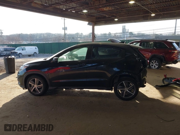 2022 Honda HR-V EX-L with VIN 3CZRU6H75NM705729, listed as a IAAI auction lot 41305988 with 27,789 mi miles. Bid and sale history available at carsss.com. Image 15.