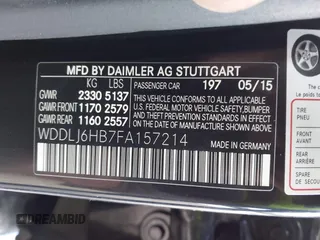 2015 Mercedes-Benz CLS 400 with VIN WDDLJ6HB7FA157214, listed as a IAAI auction lot 40657456 with 136,153 mi miles and . Bid and sale history available at DreamBid. Image 9.