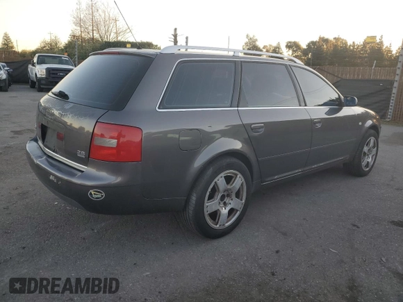 2001 Audi A6 with VIN WAULH54BX1N156367, listed as a Copart auction lot 88305425 with 217,173 mi miles and Salvage Title. Bid and sale history available at carsss.com. Image 3.
