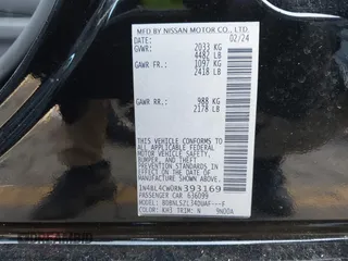 2024 Nissan Altima 2.5 SR with VIN 1N4BL4CW0RN393169, listed as a IAAI auction lot 41607667 with 42,423 mi miles. Bid and sale history available at carsss.com. Image 9.