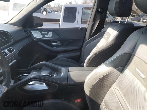 2021 Mercedes-Benz GLE 53 AMG with VIN 4JGFB6BE3MA502996, listed as a Copart auction lot 46357925 with Not provided miles and Salvage title. Bid and sale history available at DreamBid. Image 7.