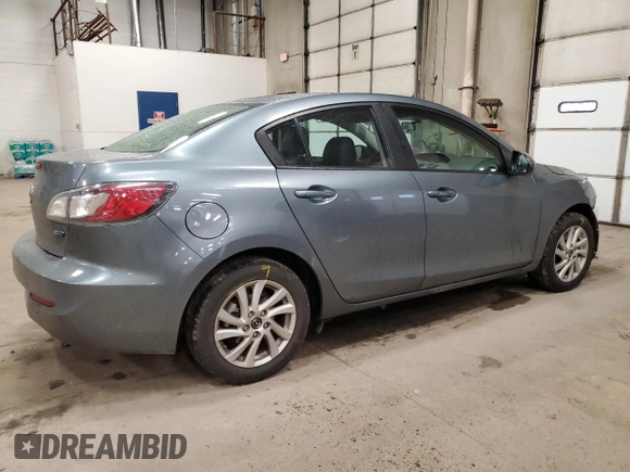 2013 Mazda 3 i Grand Touring with VIN JM1BL1W70D1758785, listed as a Copart auction lot 47968525 with 129,485 mi miles and Salvage Title. Bid and sale history available at carsss.com. Image 3.
