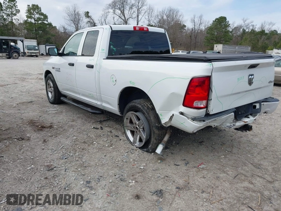 2017 Ram 1500 Express with VIN 1C6RR7FT0HS511156, listed as a IAAI auction lot 41754687 with 104,394 mi miles. Bid and sale history available at carsss.com. Image 3.