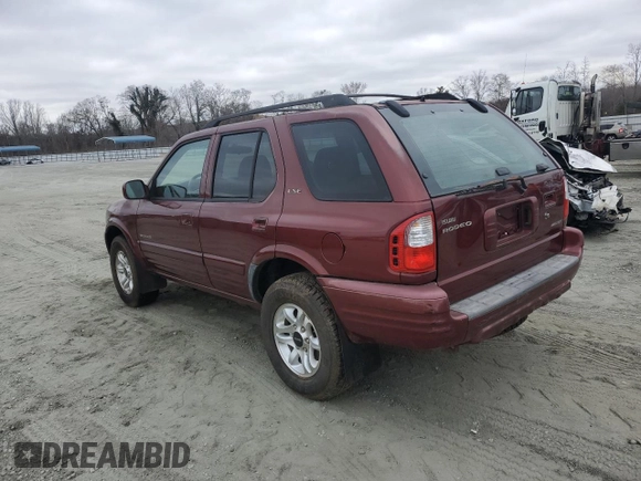 2002 Isuzu Rodeo S z VIN 4S2CK58W124334485, wystawiony jako Copart lot #44846495 z przebiegiem 54 632 mil mil oraz Czysty tytuł • Clean title. Historia ofert i sprzedaży dostępna na DreamBid. Obrazek 2.