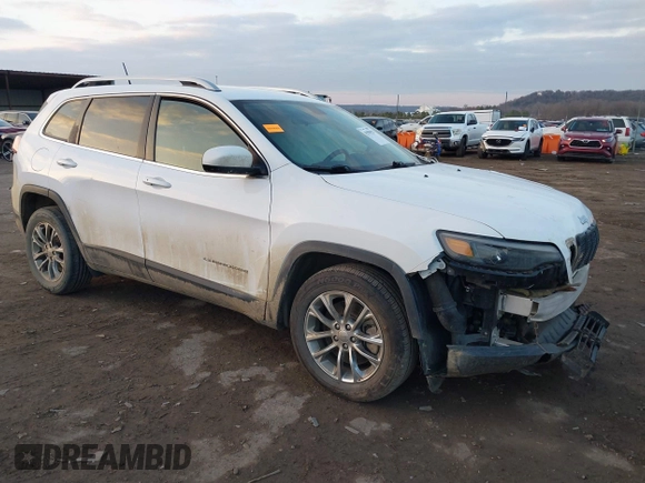 2019 Jeep Cherokee Latitude Plus with VIN 1C4PJLLN3KD147526, listed as a IAAI auction lot 41503928 with 131,379 mi miles and . Bid and sale history available at DreamBid. Image 1.