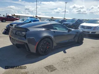 2017 Chevrolet Corvette Z06 2LZ with VIN 1G1YS2D69H5603737, listed as a Copart auction lot 78552294 with 0 mi miles and Salvage Title. Bid and sale history available at carsss.com. Image 3.