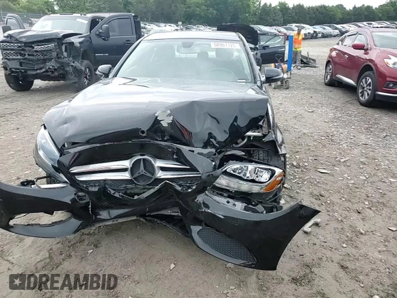 2017 Mercedes-Benz C 300 with VIN 55SWF4KB7HU217300, listed as a Copart auction lot 58961125 with 101,054 mi miles and Salvage title. Bid and sale history available at DreamBid. Image 14.