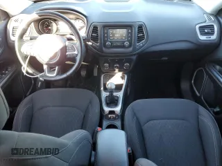 2017 Jeep Compass Sport with VIN 3C4NJCAB4HT672923, listed as a Copart auction lot 78287074 with 70,724 mi miles and Salvage Title. Bid and sale history available at carsss.com. Image 8.
