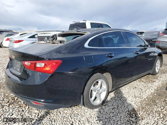 2017 Chevrolet Malibu LS with VIN 1G1ZB5ST0HF152030, listed as a Copart auction lot 48010615 with 0 mi miles and Salvage Title. Bid and sale history available at carsss.com. Image 3.
