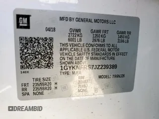 2018 Cadillac XT5 Premium Luxury AWD z VIN 1GYKNFRS7JZ239389, wystawiony jako Copart lot #56503575 z przebiegiem 137 222 mil mil oraz Szkoda całkowita • Salvage title. Historia ofert i sprzedaży dostępna na DreamBid. Obrazek 14.