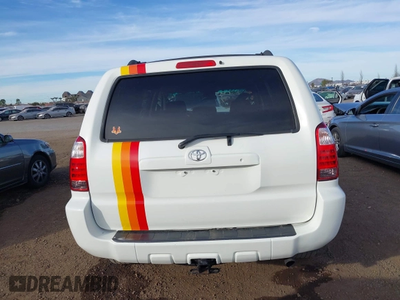 2006 Toyota 4Runner SR5 with VIN JTEZU14R960076802, listed as a IAAI auction lot 41407101 with 204,746 mi miles and . Bid and sale history available at DreamBid. Image 16.