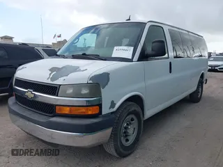 2011 Chevrolet Express Passenger 1LT with VIN 1GAZG1FG5B1149331, listed as a IAAI auction lot 42550417 with 132,390 mi miles and . Bid and sale history available at DreamBid. Image 2.