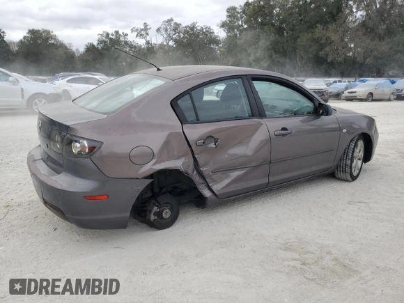 2008 Mazda Mazda3 i Touring Value with VIN JM1BK32F881147548, listed as a Copart auction lot 44523875 with Not Provided miles and Salvage Title. Bid and sale history available at carsss.com. Image 3.