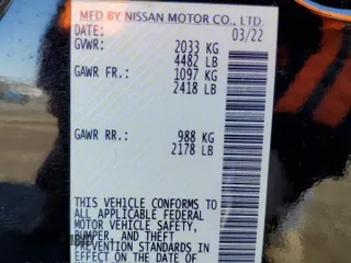 2022 Nissan Altima SV with VIN 1N4BL4DW8NN350577, listed as a Copart auction lot 42229335 with 14,590 mi miles and Salvage Title. Bid and sale history available at DreamBid. Image 12.