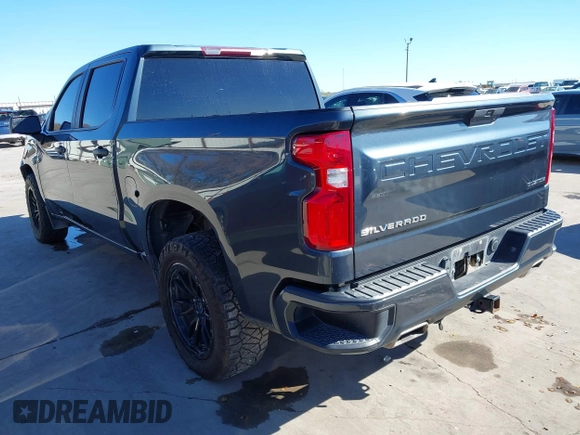 2020 Chevrolet Silverado 1500 Custom with VIN 3GCPWBEF3LG143871, listed as a IAAI auction lot 40922866 with 95,940 mi miles. Bid and sale history available at carsss.com. Image 3.